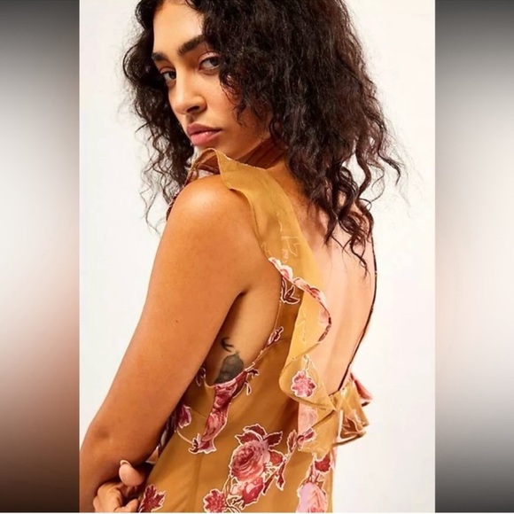Free People Bed Of Roses 🌹 Floral Maxi Dress - Picture 3 of 6